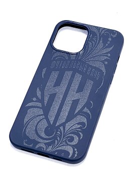 Чехол сувенирный IPhone "Хохлома" темный 