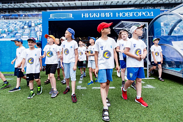 Экскурсия с игроком «Пари НН» по стадиону «Нижний Новгород»