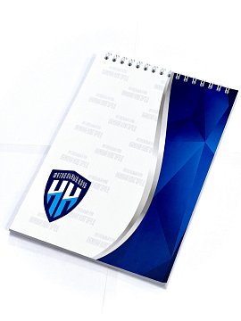 Блокнот А5 ФК НН бело-синий